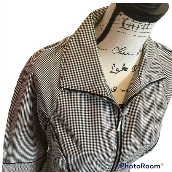 Drapers & Damon Jacket Black White Size XSP Petite Gingham office - Picture 2 of 10